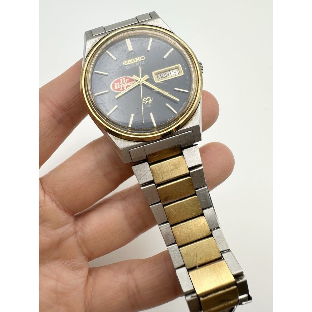 Rare Vintage Seiko Dr Pepper Watch Mens